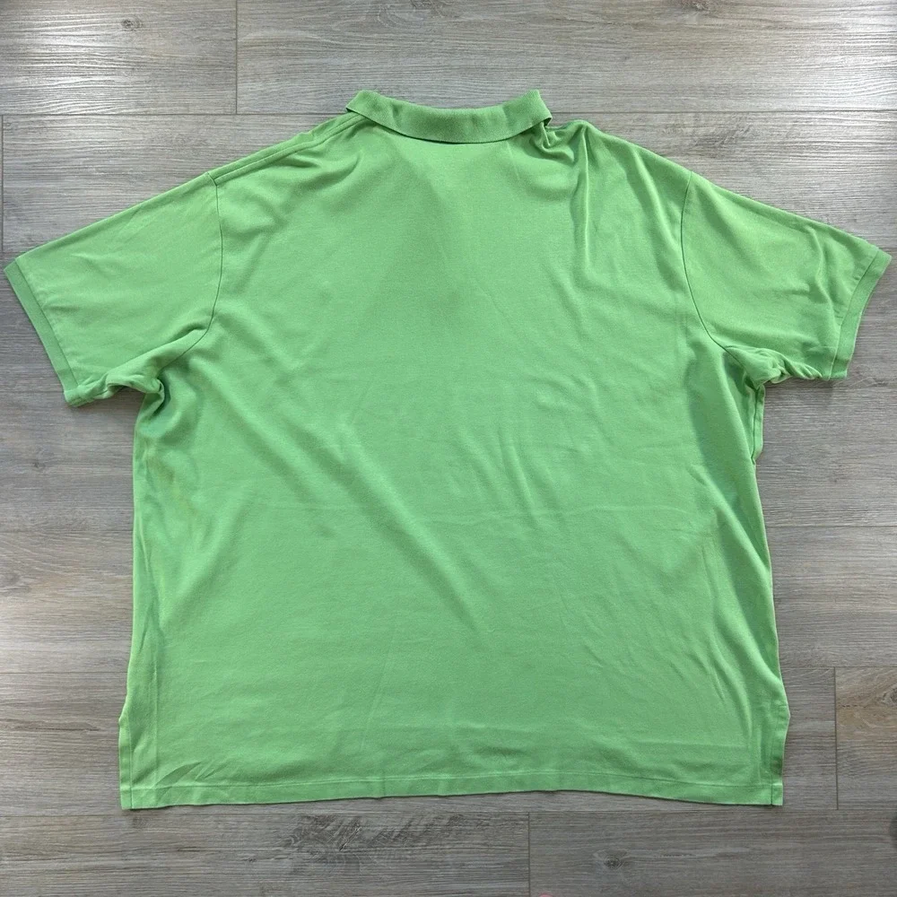 Polo Ralph Lauren Polo Shirt Mens 4XB Green Pony Logo Short Sleeve Preppy Casual